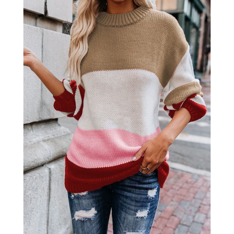 Autumn And Winter Knitted Sweater Round ...