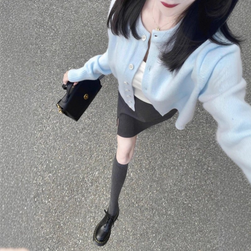 Short Outerwear Cardigan Top For Women