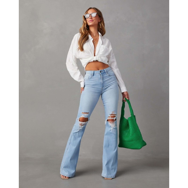 Fashion Temperament Wide-leg Jeans Women Fashion Temperament Wide-leg Jeans Women