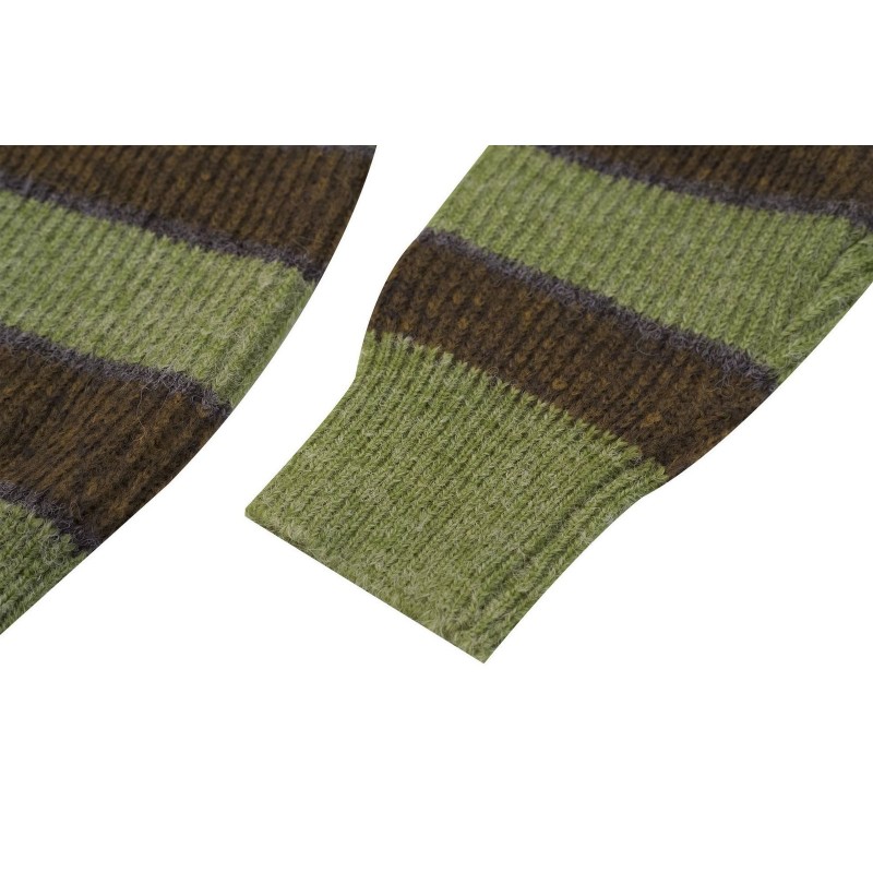 Cardigan Knit Striped Sweater Women