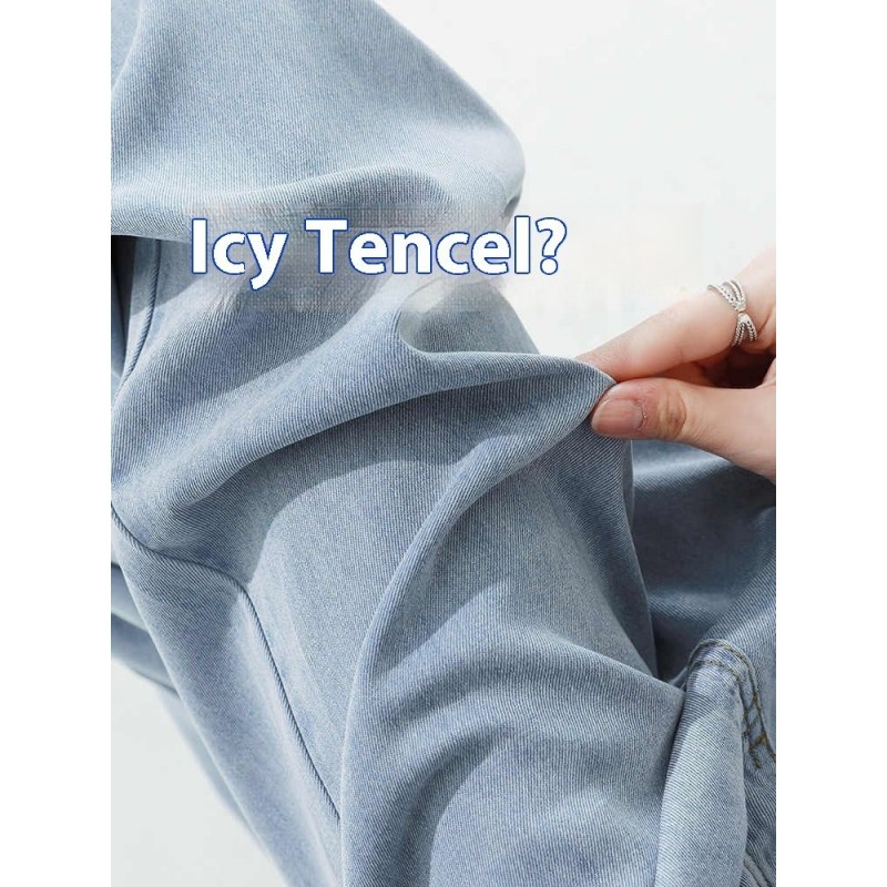 Elastic Waist Lyocell Jeans Women Elastic Waist Lyocell Jeans Women