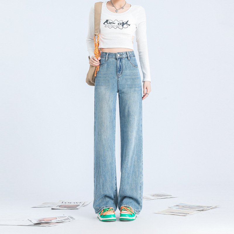 Fashionable Personalized Wide-leg Moppin...