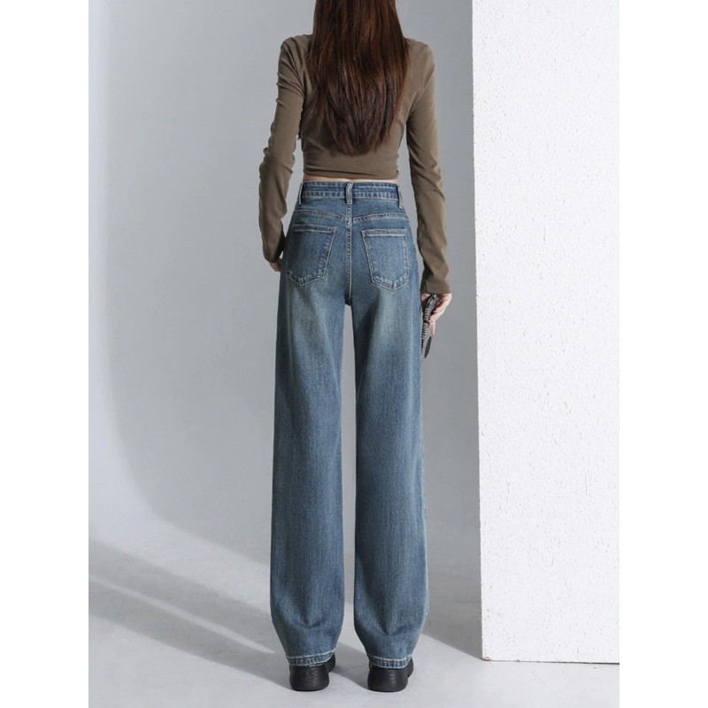 Light Color All-matching Jeans Women