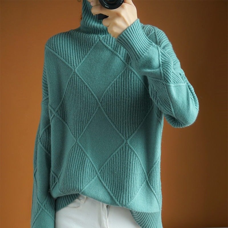 Knitwear Autumn And Winter Long-sleeved Outer Wear Bottoming Shirt Knitwear Autumn And Winter Long-sleeved Outer Wear Bottoming Shirt