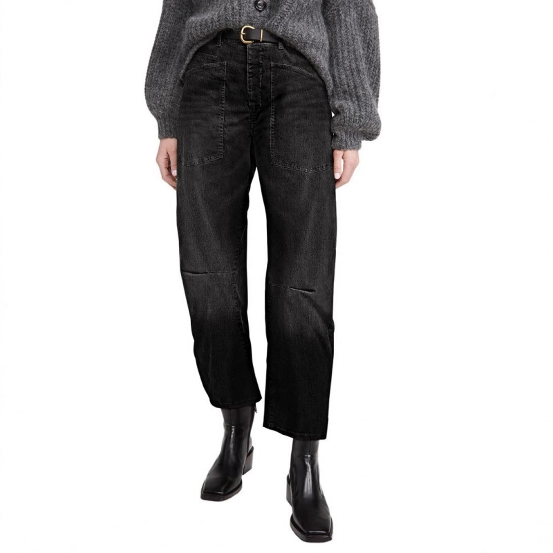 Fashionable Washed High-Waist Jeans For Women