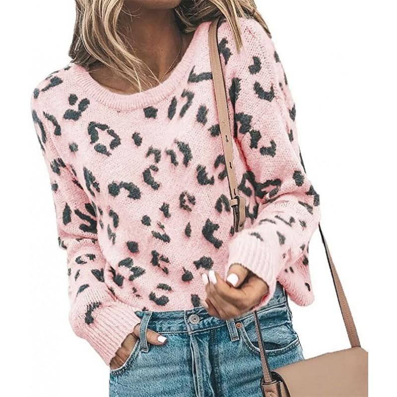 Sweater Sweater Knit Sweater Leopard Print Sweater Women Sweater Sweater Knit Sweater Leopard Print Sweater Women