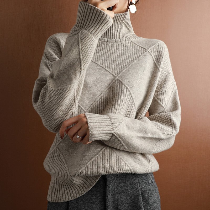 Knitwear Autumn And Winter Long-sleeved Outer Wear Bottoming Shirt Knitwear Autumn And Winter Long-sleeved Outer Wear Bottoming Shirt
