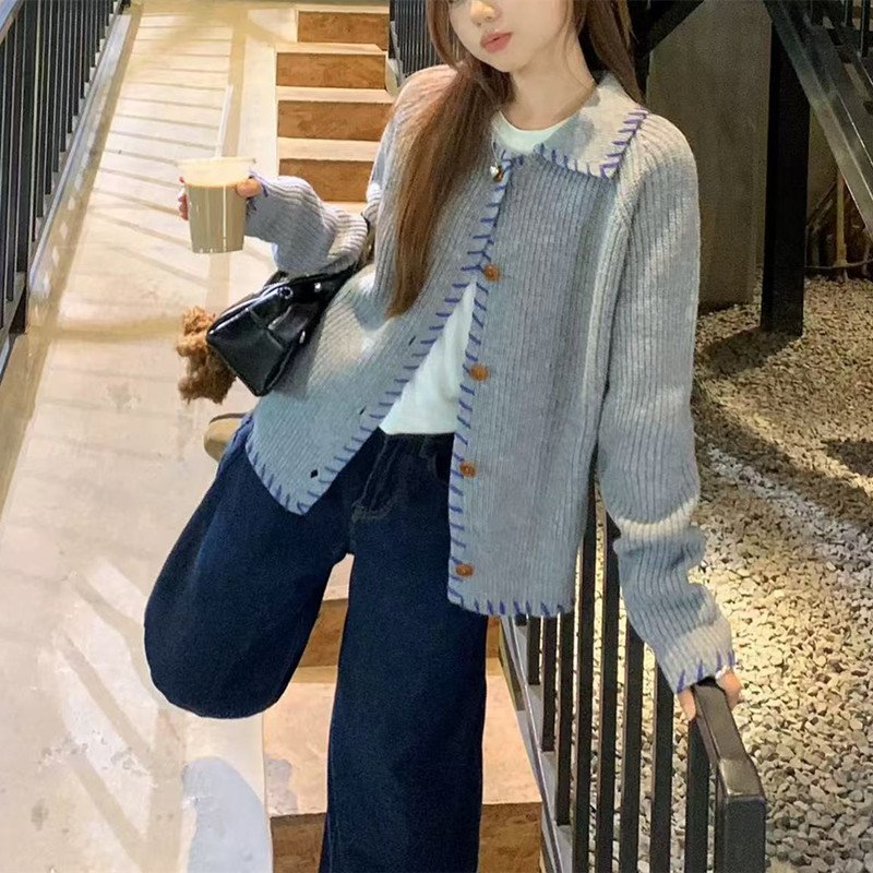 Cropped Knit Cardigan Sweater For Women Cropped Knit Cardigan Sweater For Women