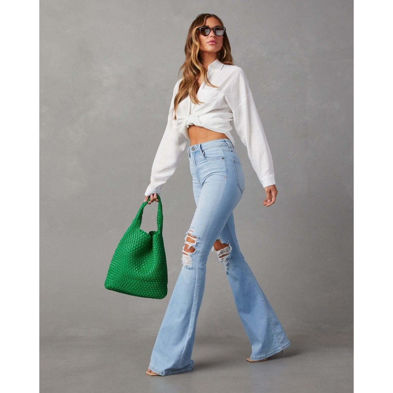 Fashion Temperament Wide-leg Jeans Women Fashion Temperament Wide-leg Jeans Women