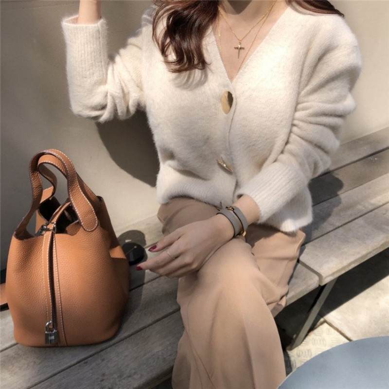 Lazy knitted cardigan top women Lazy knitted cardigan top women