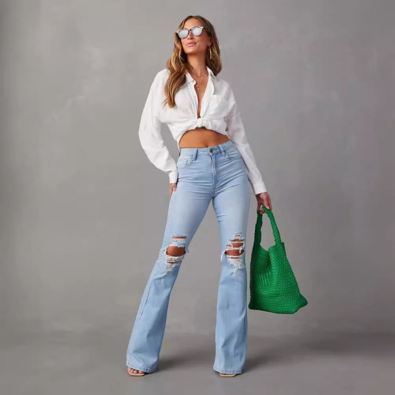 Fashion Temperament Wide-leg Jeans Women Fashion Temperament Wide-leg Jeans Women