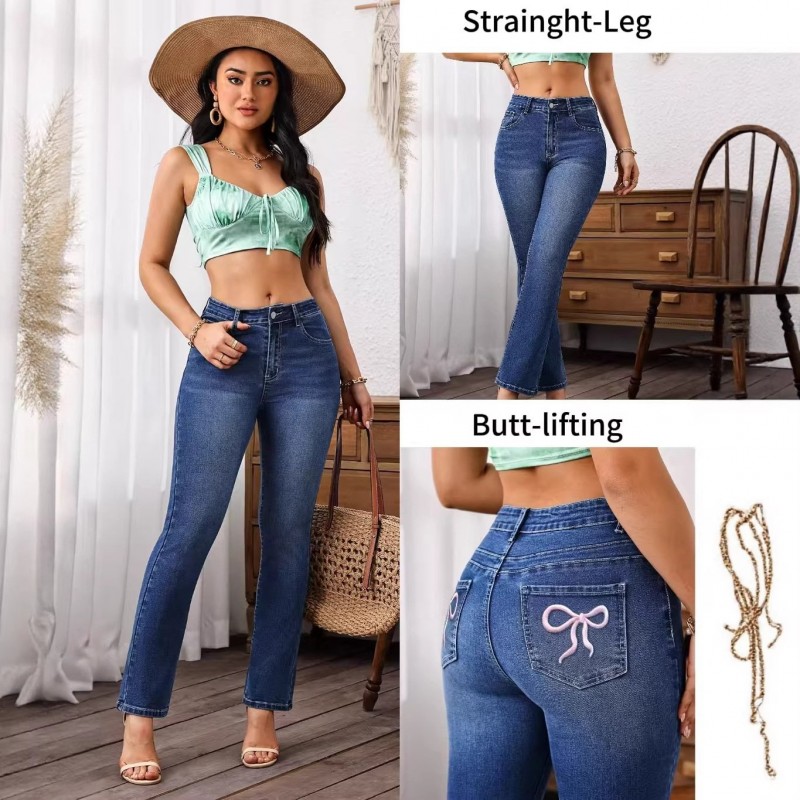 Classic Stretch Cross-border Jeans For Women