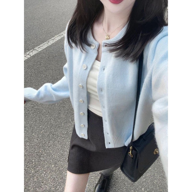 Short Outerwear Cardigan Top For Women