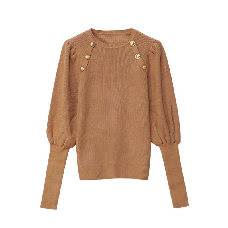 Sweater Women Chic Button Up Black Sweater Pullover Sweater Women Chic Button Up Black Sweater Pullover