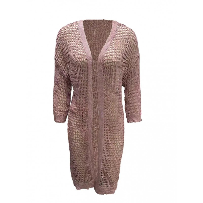 Hollow Knitted Long Cardigan Women Hollow Knitted Long Cardigan Women