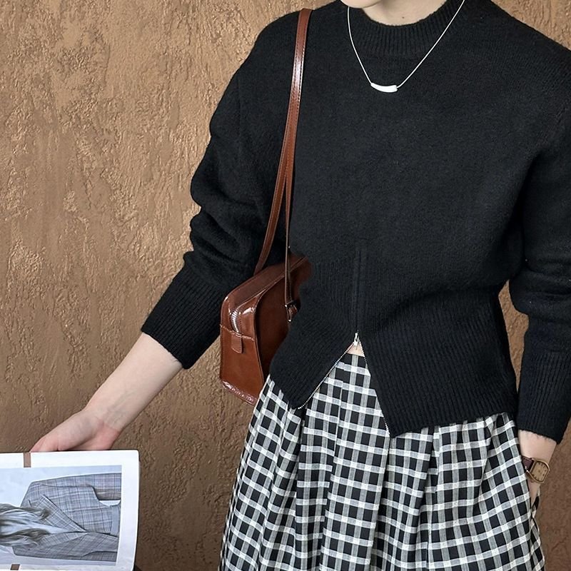 Casual Round Neck Sweater For Women Casual Round Neck Sweater For Women