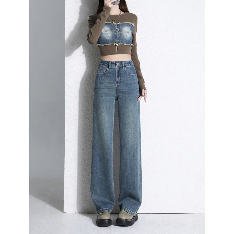 Light Color All-matching Jeans Women