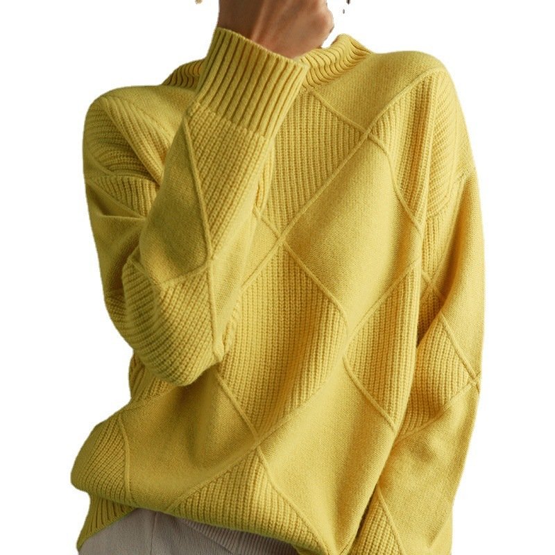 Knitwear Autumn And Winter Long-sleeved Outer Wear Bottoming Shirt Knitwear Autumn And Winter Long-sleeved Outer Wear Bottoming Shirt