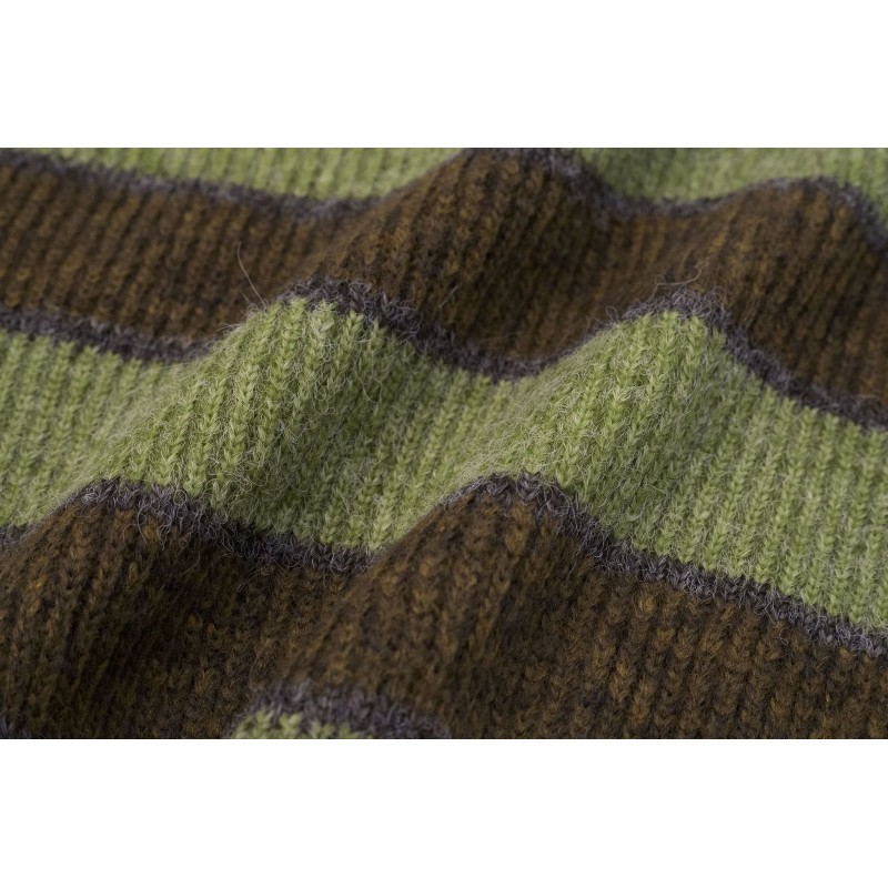 Cardigan Knit Striped Sweater Women