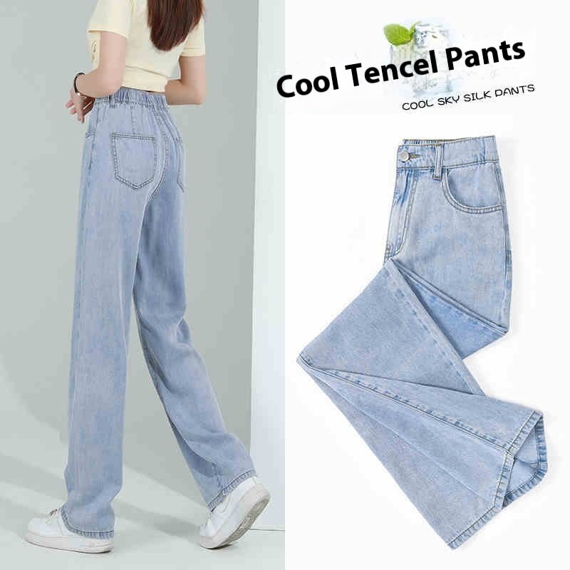 Elastic Waist Lyocell Jeans Women Elastic Waist Lyocell Jeans Women