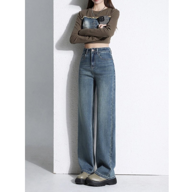 Light Color All-matching Jeans Women