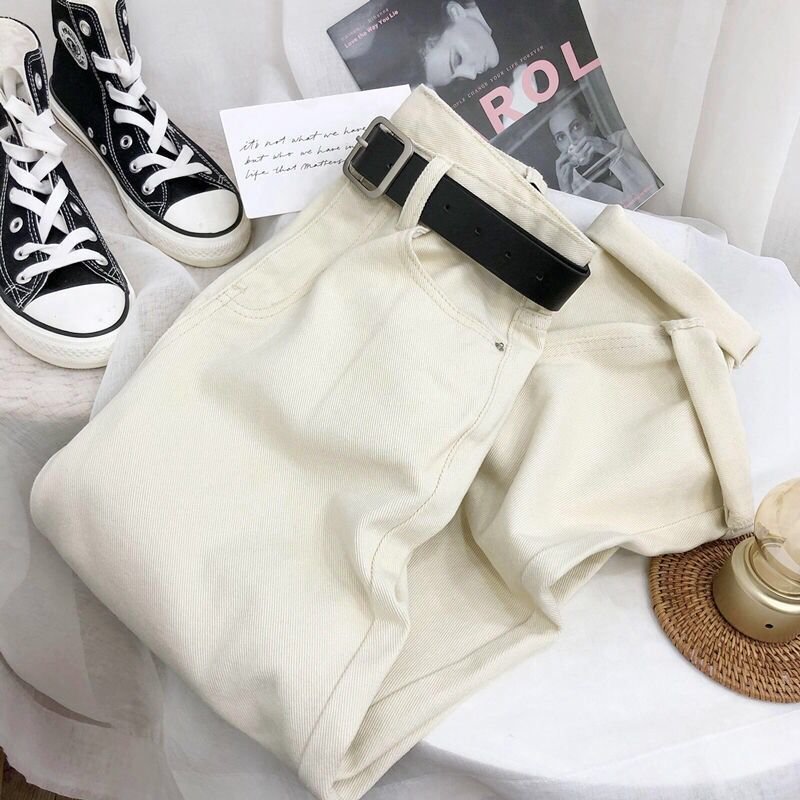 Versatile Straight Loose Wide Leg Jeans ...